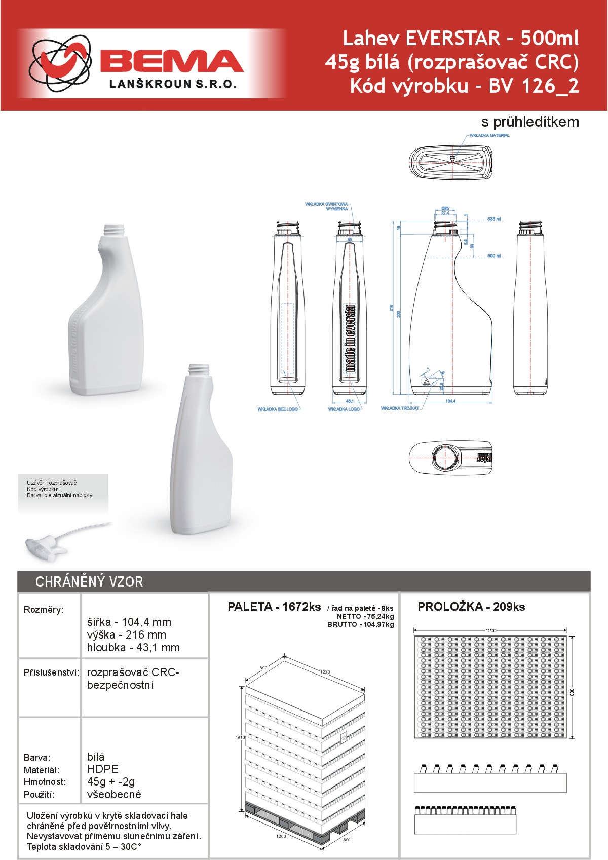 EVERSTAR 500ml CRC  7-5-2021